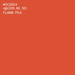 #DC5034 - Flame Pea Color Image